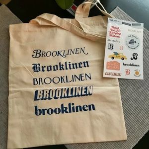 Brooklinen Tote Bag and Stickers